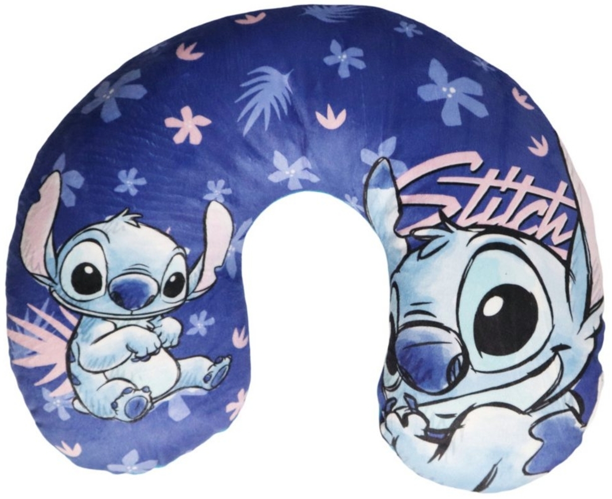 Disney Reisekissen Disney Stitch Nackenkissen Kinder Jugend für Auto Flugzeug Bild 1