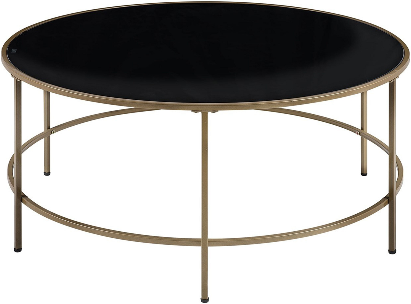 Couchtisch schwarz / gold ⌀ 88 cm FLORENCE Bild 1