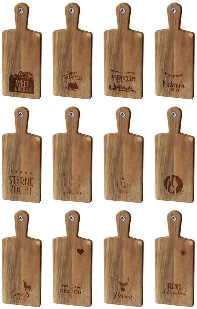 Schneidbrett Vesperbrett Servierbrett Frühstücksbrett Brotzeitbrett Holz La Vida Liebe gemacht_313832 Bild 1