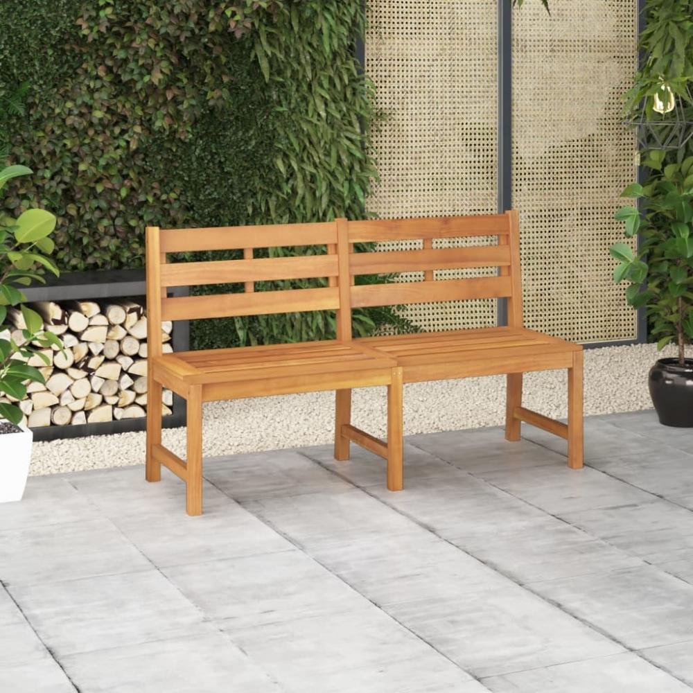 vidaXL Gartenbank 150 cm Massivholz Teak 316635 Bild 1