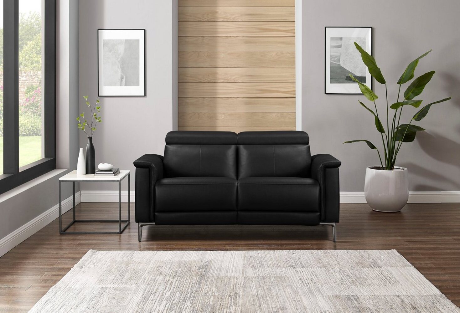 Home affaire 2-Sitzer Lund, manueller od. elektrischer Relaxfunktion und USB-C Bild 1