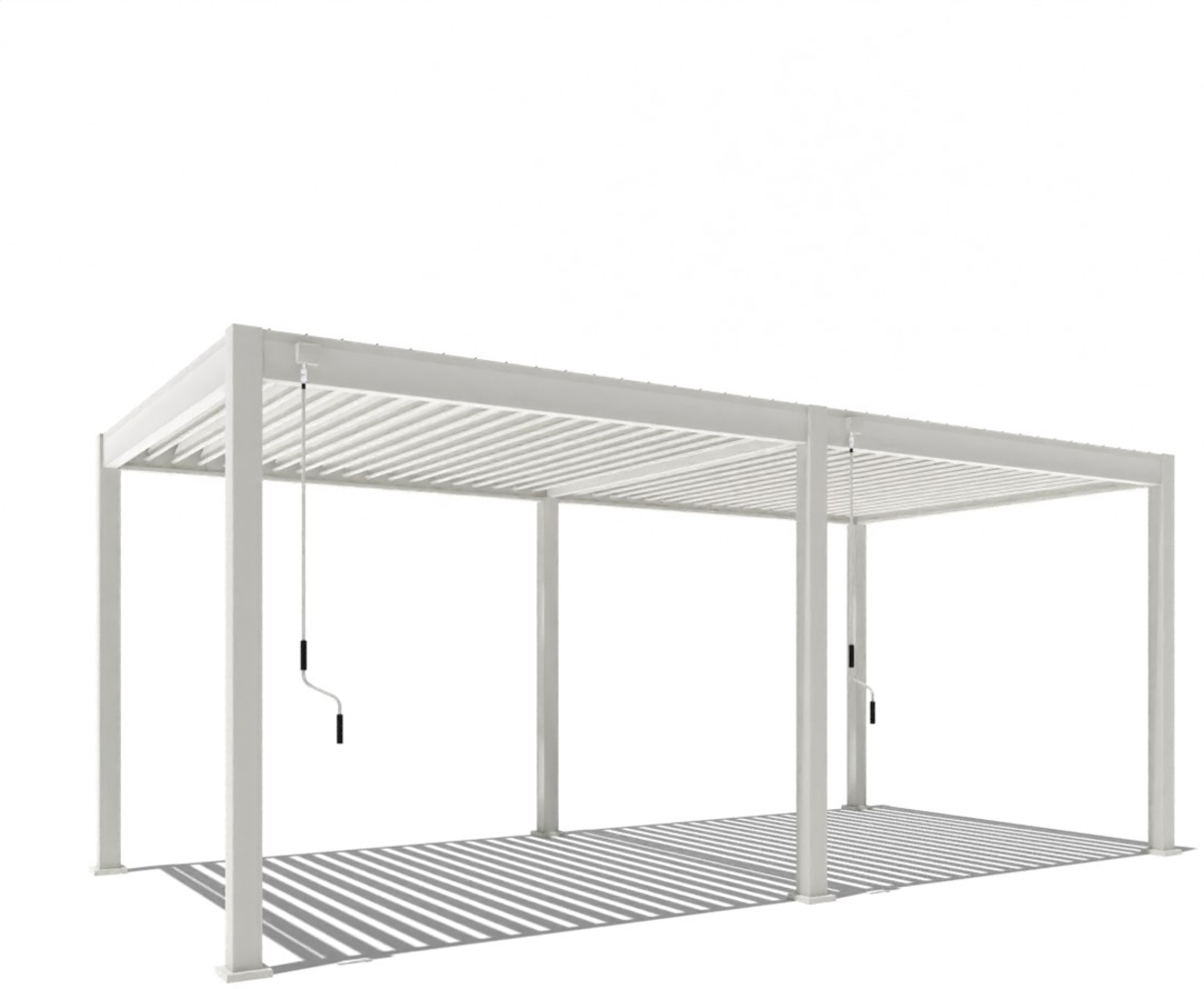 Weide Deluxe | Pergola Voll Aluminium freistehend | 3x6 M | Lamellendach weiß Bild 1