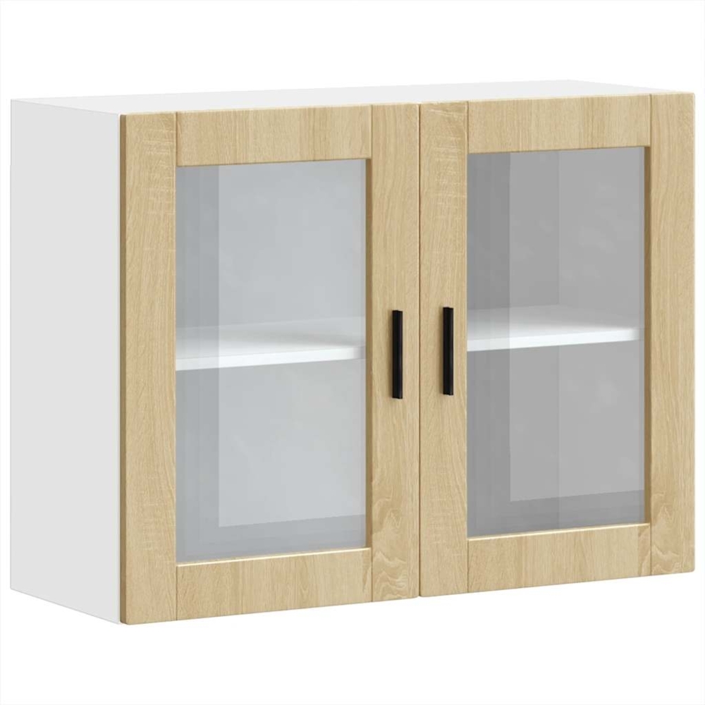 vidaXL Küchen-Hängeschrank mit Glastür Porto Sonoma-Eiche 854090 Bild 1