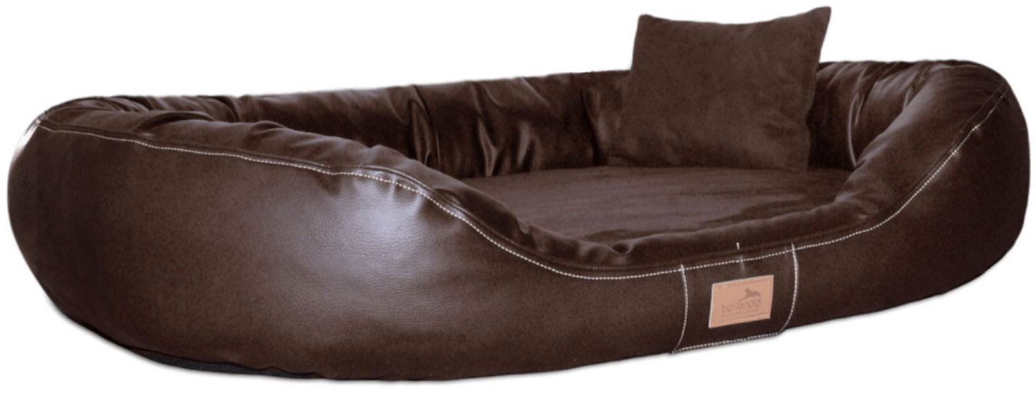 LENNART VIP VISCO PLUS Orthopädisches Hundebett - 100x85cm, 01 Braun Bild 1