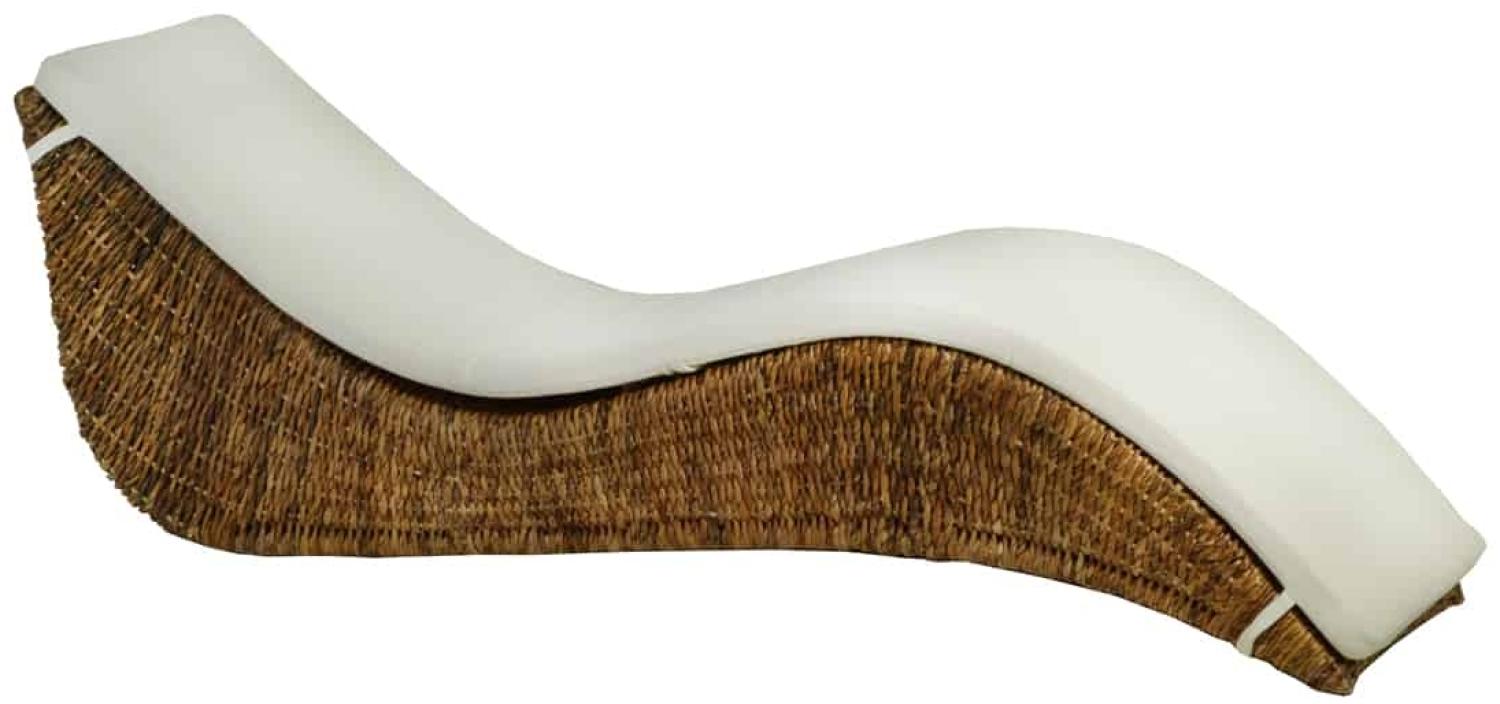 MiaMöbel Rattan Lounger 'Cincan' Bananenblatt-Geflecht Modern Bild 1