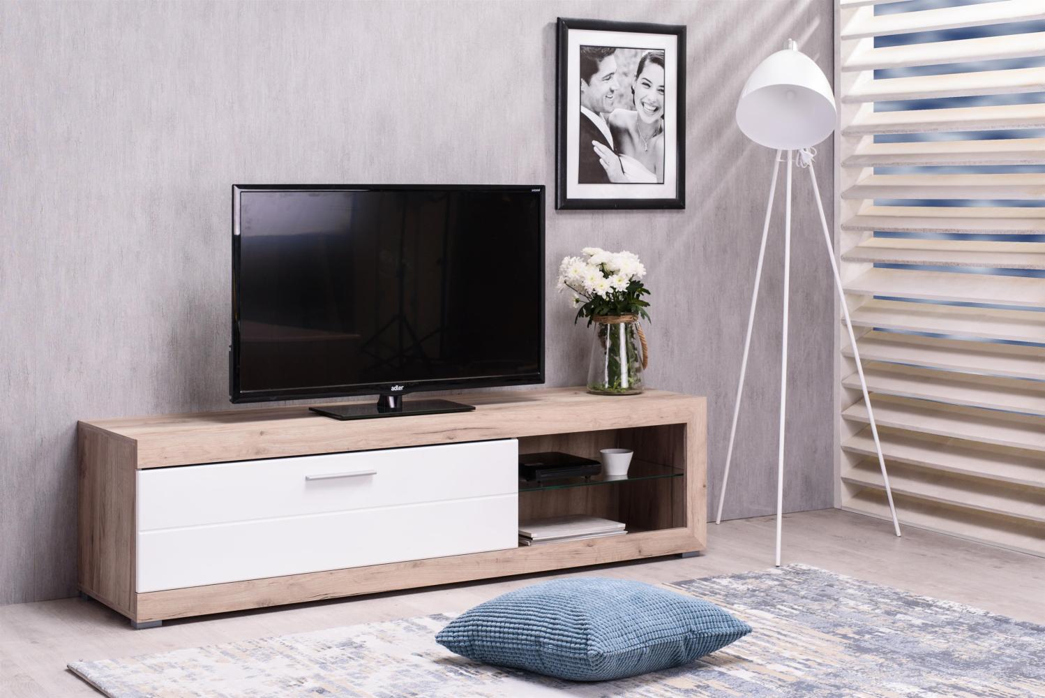 TV-Board >Ruma< in Grey Oak - 162x43x41,6cm (BxHxT) Bild 1