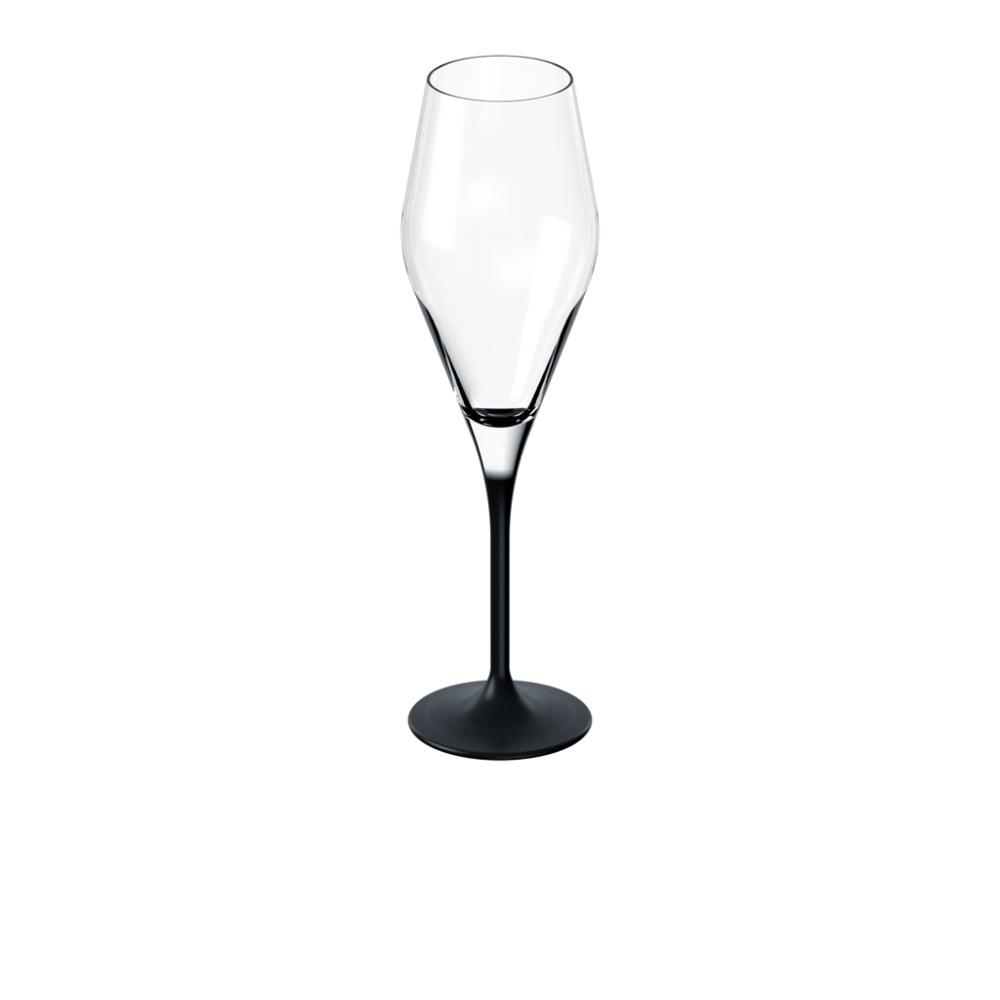 Villeroy & Boch Manufacture Rock Champagnerkelch, Set 4tlg. Kristallglas klar 1137988131 / ! Vorteilset mit 2 * diesem Artikel und 4 EKM Living Trinkhalme aus Edelstahl ! Bild 1