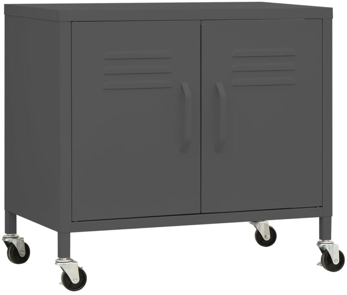 vidaXL Lagerschrank Anthrazit 60x35x56 cm Stahl 336267 Bild 1