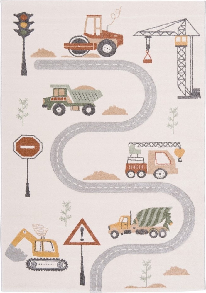 Pergamon Kinderteppich Kinder Teppich Maui Kids Baustelle, Rechteckig, Höhe: 13 mm Bild 1
