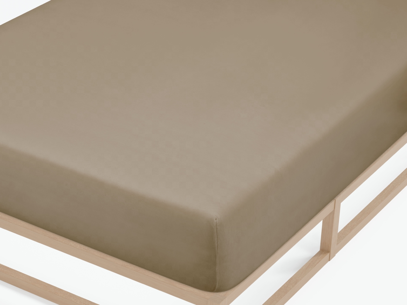 biberna Feinjersey-Spannbetttuch 0077144, taupe, 1 x 140 x 200 cm - 160x200 cm Bild 1