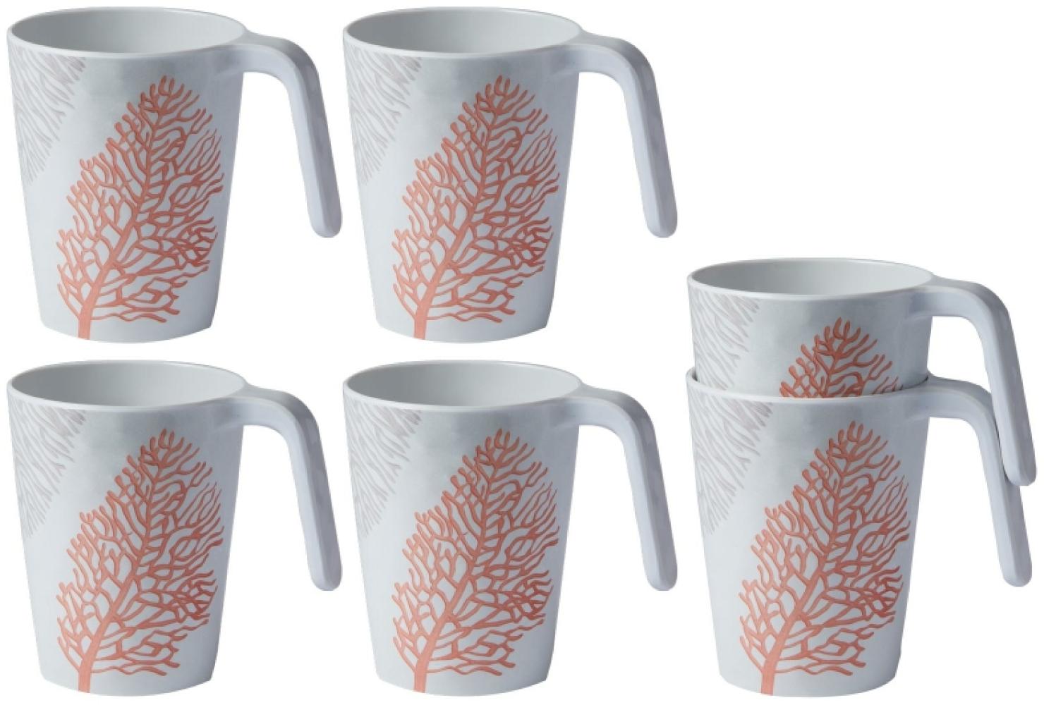 Kaffeebecher / Mug / Kaffee-Pott - Harmony Coral 6er Set Bild 1