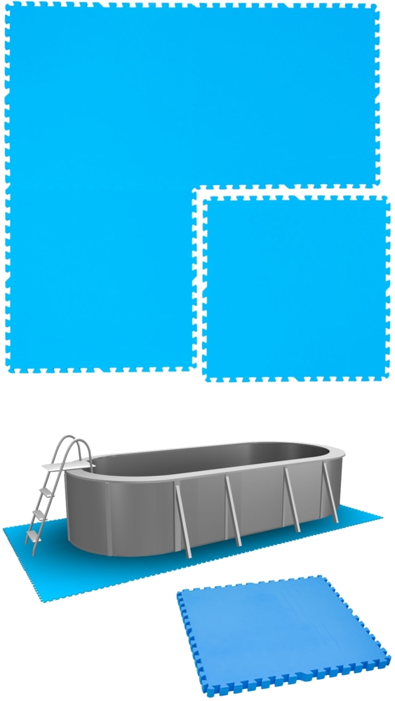 2,6 m² Poolunterlage - 4 EVA Matten 81x81 Pool Unterlage - Unterlegmatten Set Bild 1