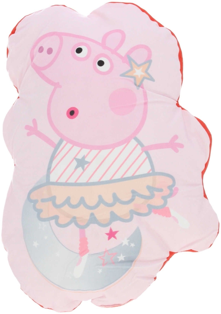 Peppa Pig Kissen Velours Kissen Ideal als Dekokissen Bild 1