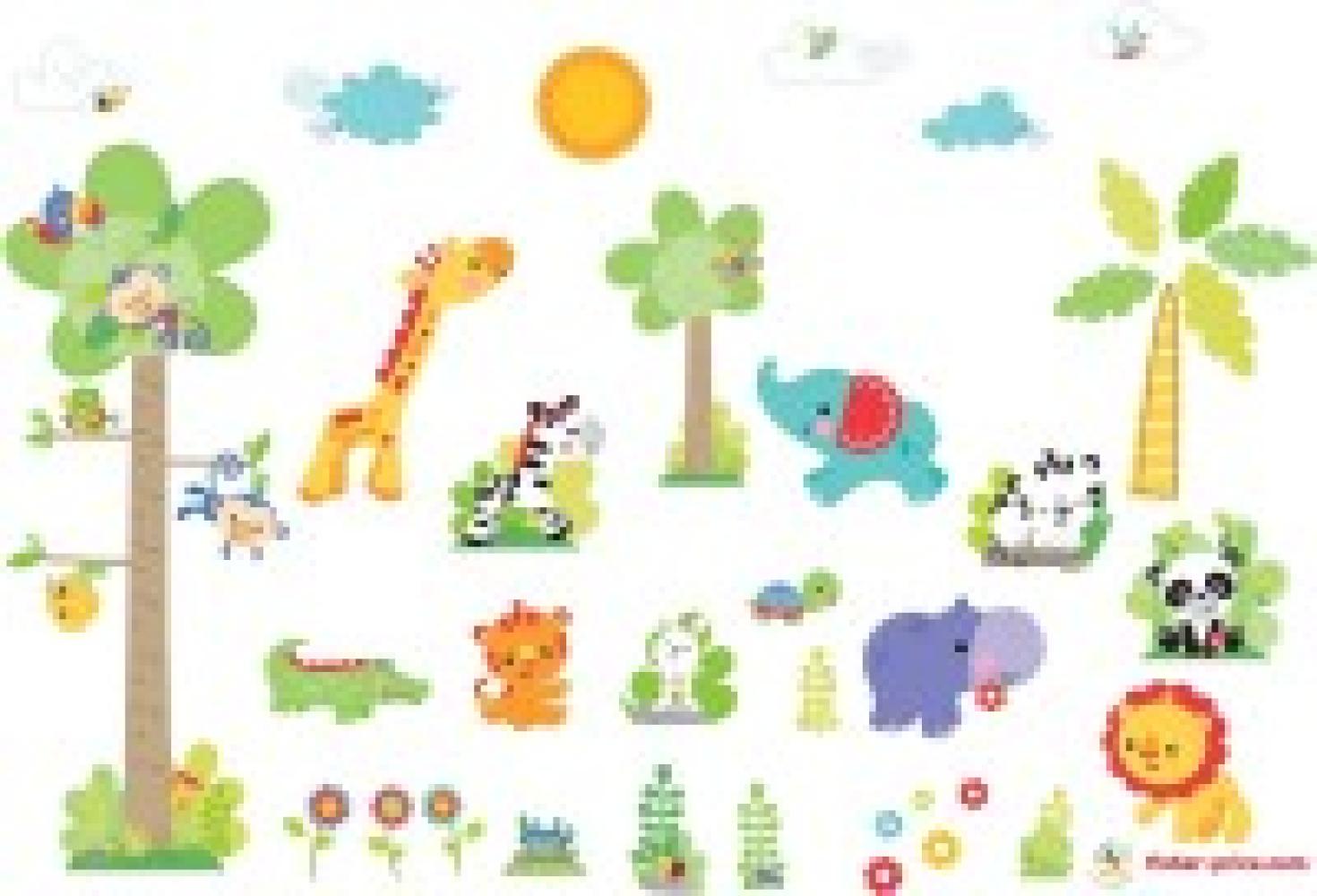 FisherPrice Rainforest Wandtattoos Bild 1