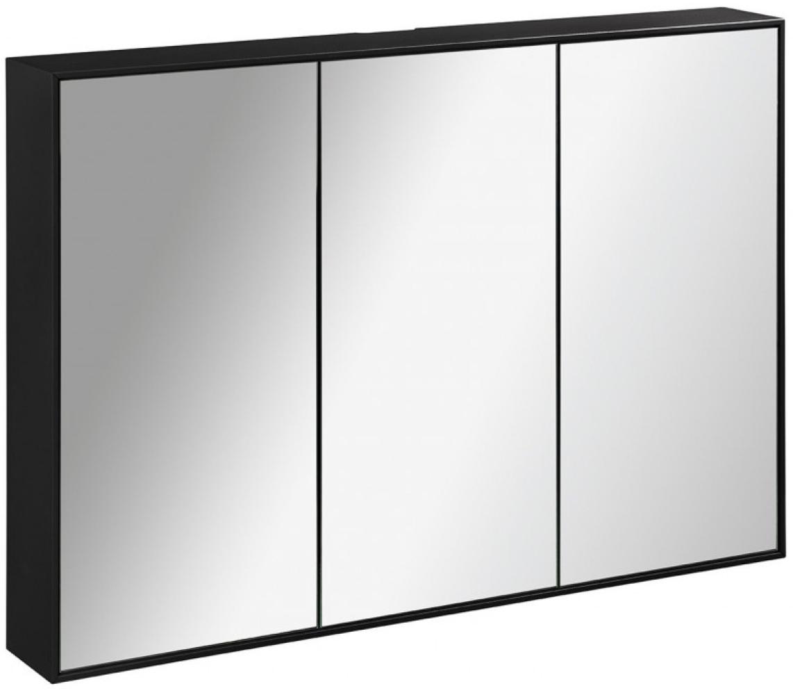 Lanzet Woodblock Spiegelschrank-Einbau W1 101cm schwarz Bild 1