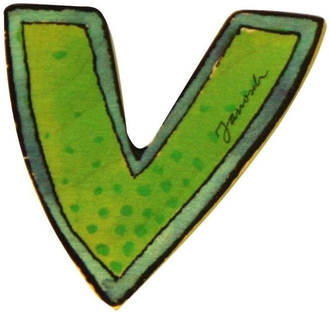 JANOSCH Deko-Buchstaben aus Holz für Kinderzimmertür, zum Ankleben Bild 1