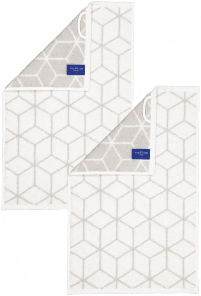 2 Stück Villeroy & Boch Gästetuch Coordinates 2557-76 white 30x50 Bild 1