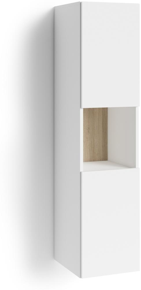 Hochschrank >MARINO< (BxHxT: 31 x 131 x 36,5 cm) in weiß - 31 x 131 x 36,5 cm (BxHxT) Bild 1