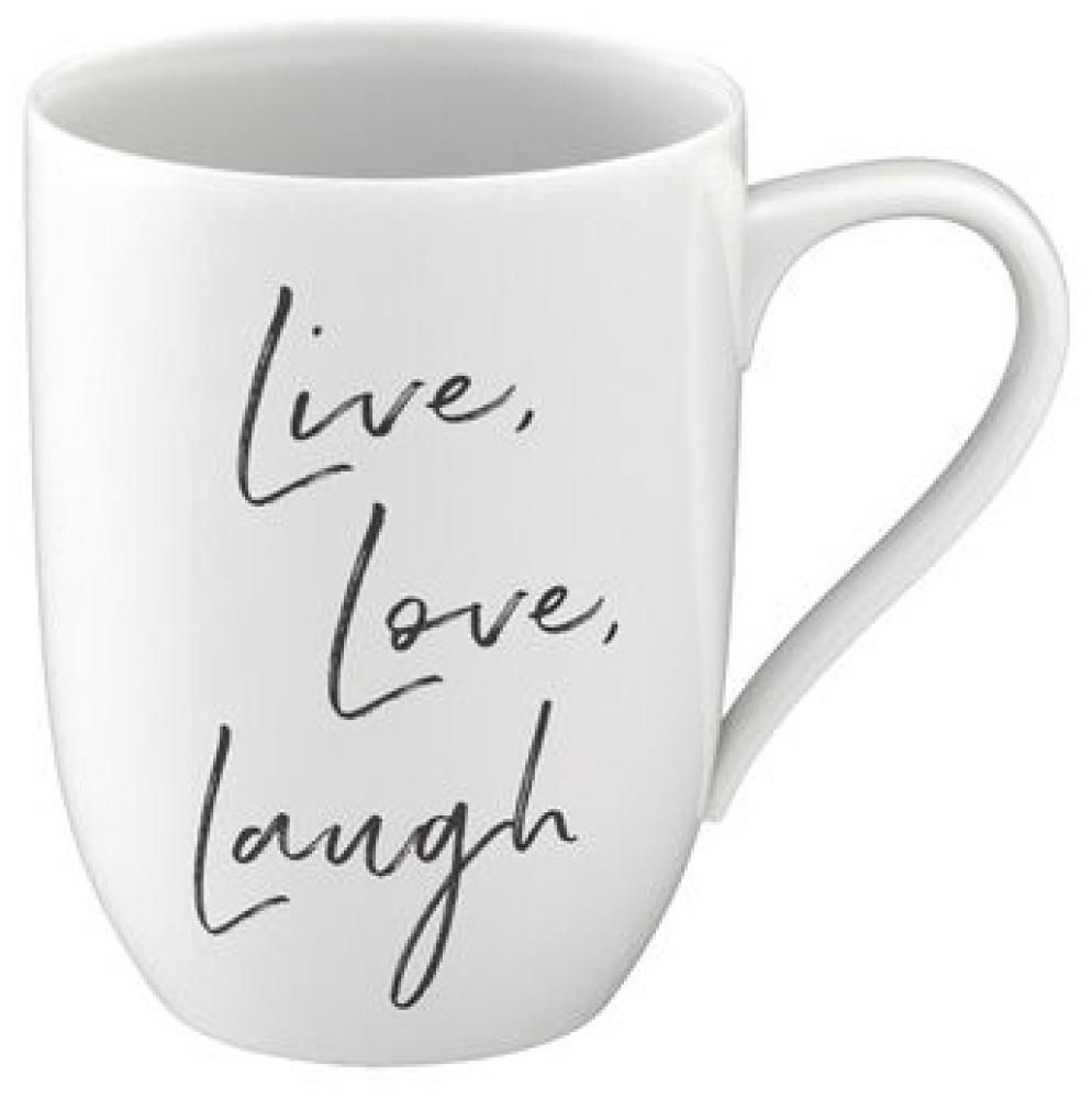 Villeroy & Boch Statement Becher mit Henkel Live Love Laugh Bild 1