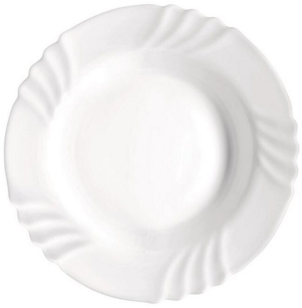 Teller Weiß Tief Servierplatte Essen Speisen Untersetzer Geschirr Tisch Neu Bild 1