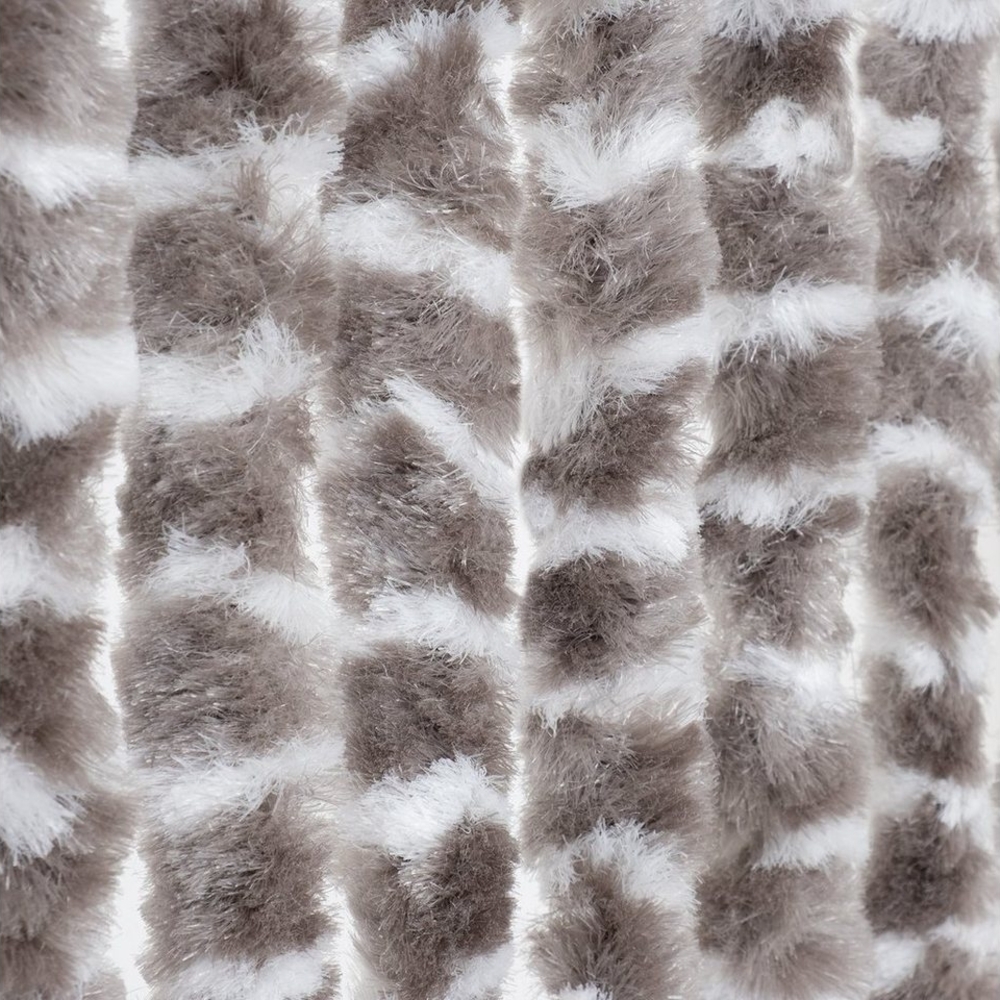 Moritz Flauschvorhang aus Chenille 100 x 200 cm taupe Türvorhang als Fliegenschutz Insektenschutz für Camping Wohnwagen Bild 1