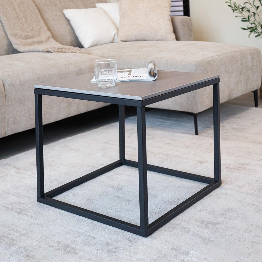 Fien Beistelltisch Marmor Grey Industrial Bild 1