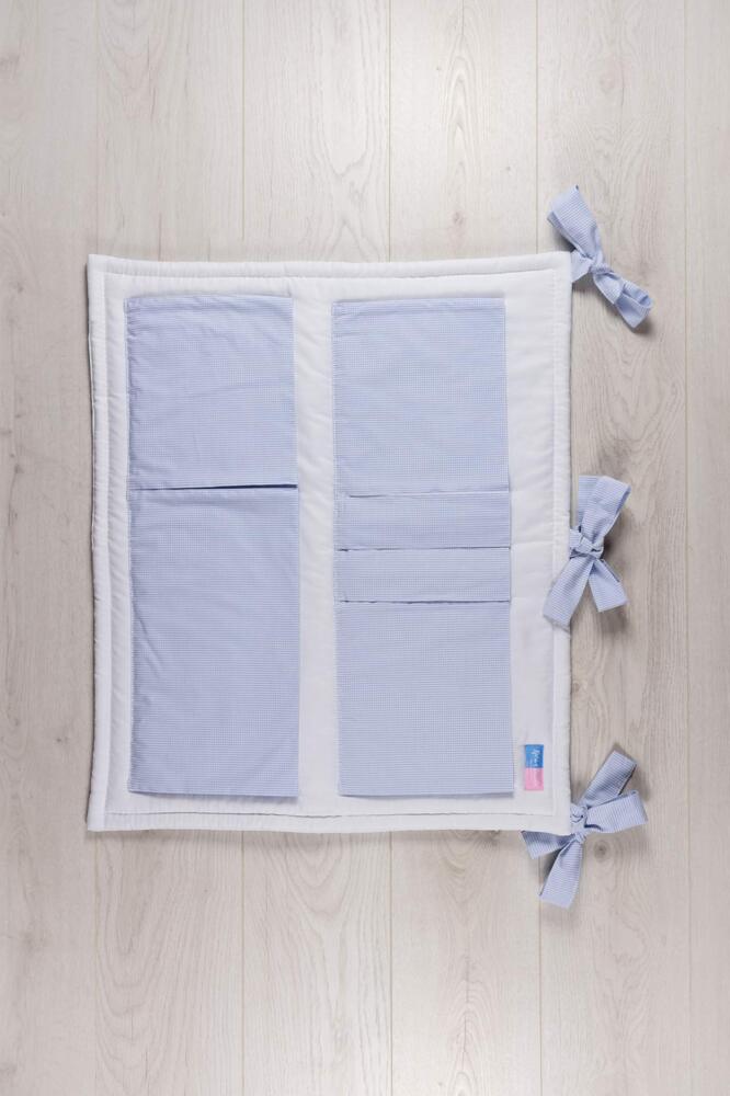 Robert Osswald 1.1.5.1.1.1.1-K05-05 Utensilo mit Taschen - 75x70 cm - für das Kinderbett, rot Bild 1