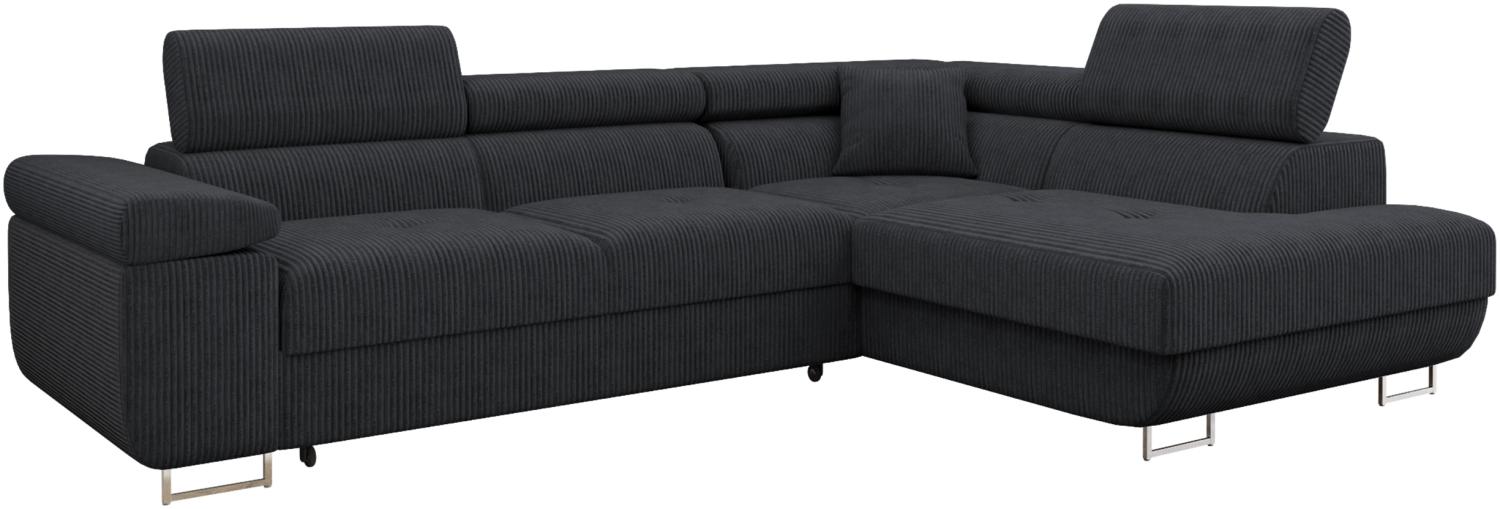 Ecksofa Torezio Cord (Farbe: Poso 135, Seite: Rechts) Bild 1