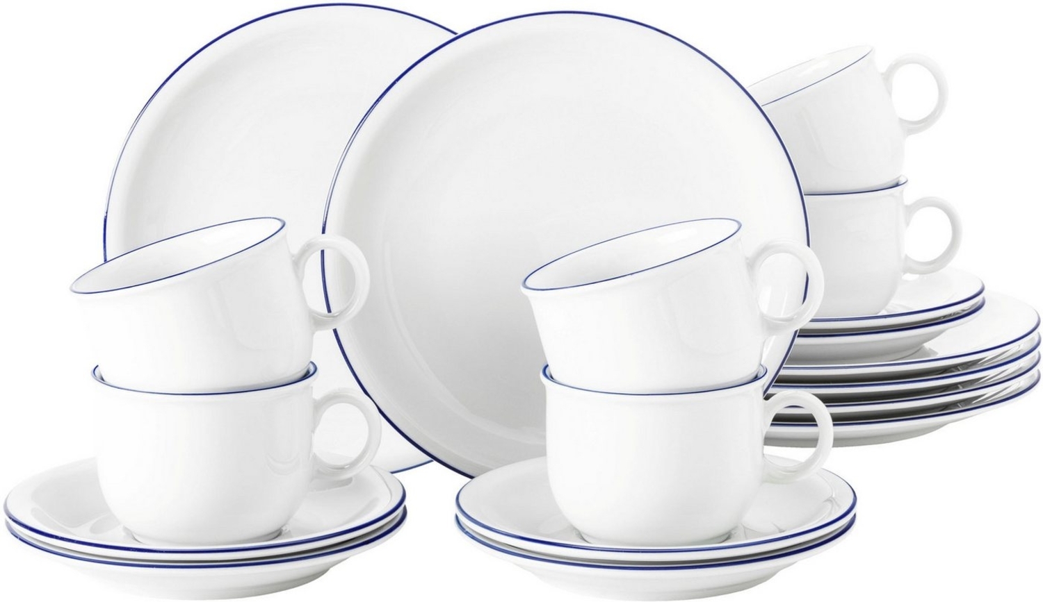 Seltmann Weiden Compact Blaurand Kaffeeservice 18-teilig Bild 1