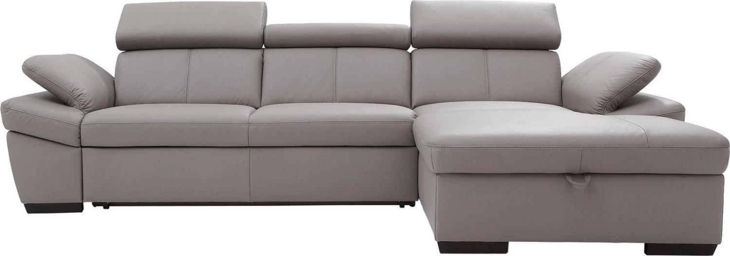 exxpo - sofa fashion Ecksofa Salerno, klassisch modernes Funktionssofa, hoher Sitzkomfort, L-Form, inkl. Kopf- und Armteilverstellung, wahlweise mit Bettfunktion Bild 1