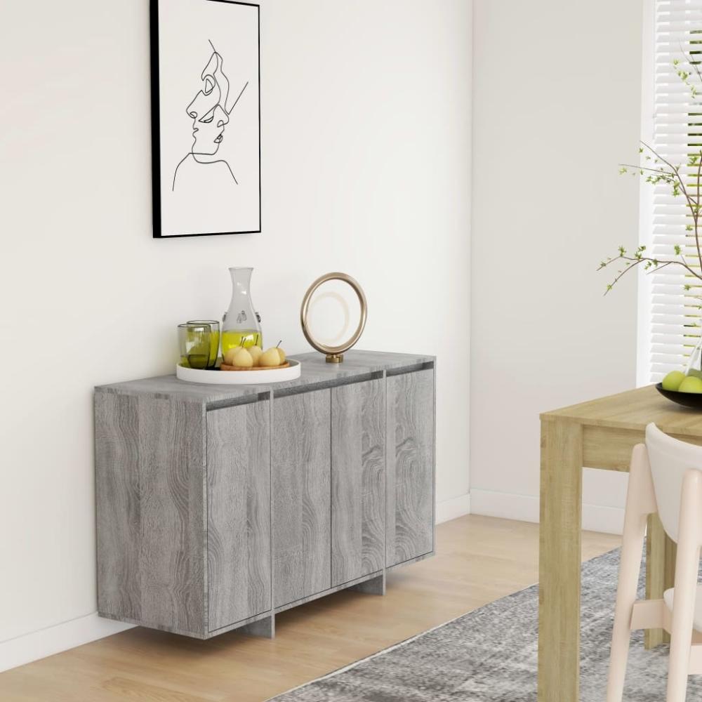 vidaXL Sideboard Grau Sonoma 120x41x75 cm Holzwerkstoff 813060 Bild 1