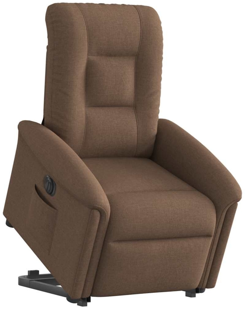 vidaXL Relaxsessel mit Aufstehhilfe Elektrisch Braun Stoff 3303278 Bild 1