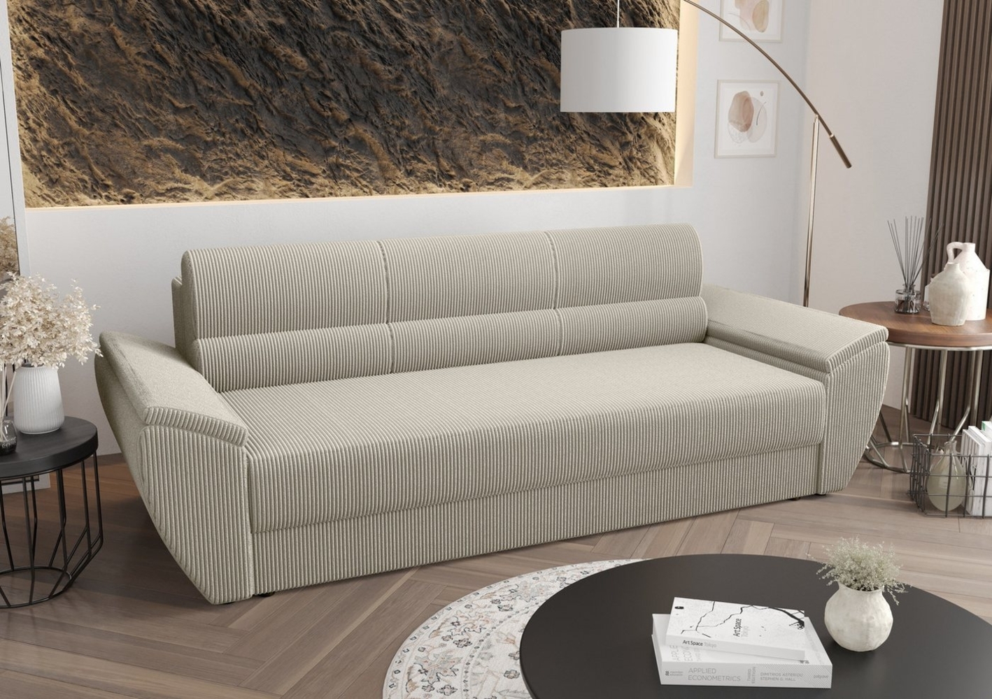 ALTDECOR Sofa REB-BIS, Couch mit Schlaffunktion, Bettkasten, Wohnzimmer Bild 1