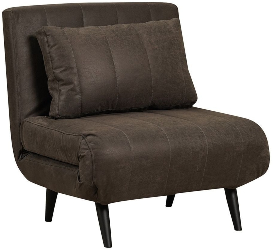 Bronx71 Schlafsessel Hanna Eco-Leder anthrazit Bild 1