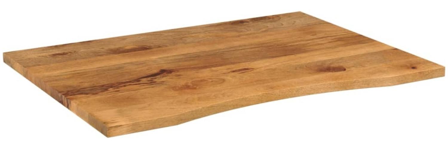 vidaXL Schreibtischplatte mit Aussparung 110x80x2,5cm Massivholz Mango 370221 Bild 1