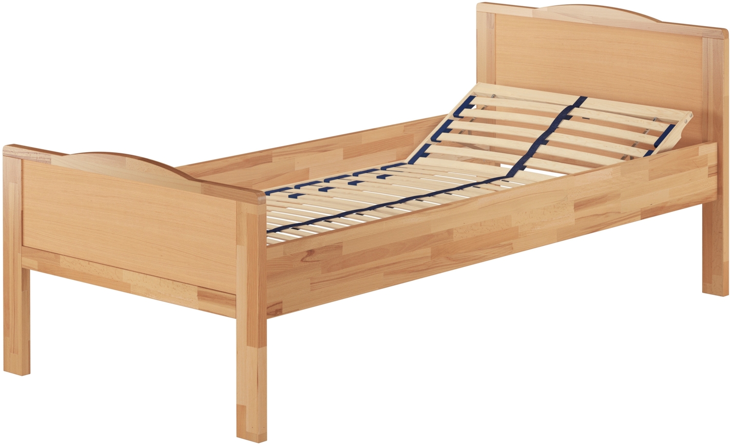 Seniorenbett Überlänge extra hoch Einzelbett Buche 100x200 V-60. 70-10-220 Bild 1