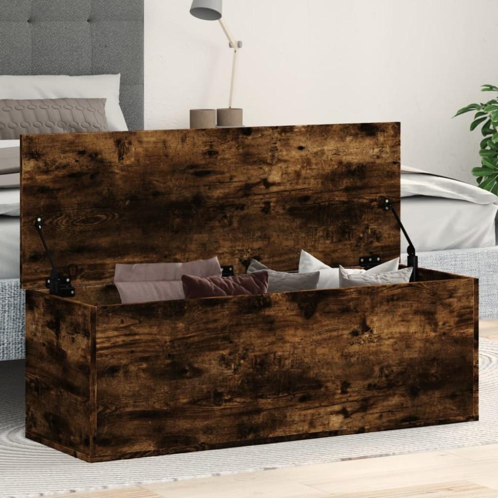 vidaXL Truhe Räuchereiche 102x35x35 cm Holzwerkstoff 840692 Bild 1