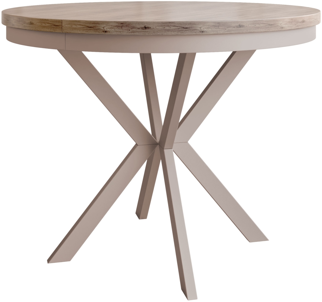 Esstisch Ewagio Cashmere 120 (Farbe: Cashmere / Cremona Cannolo) Bild 1