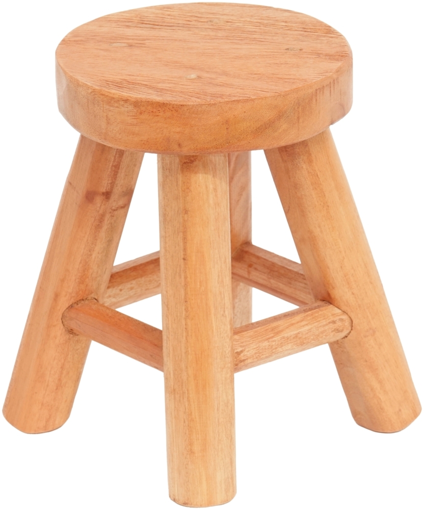 Blumenhocker Malik Mahagoni Massivholz naturfarben Bild 1