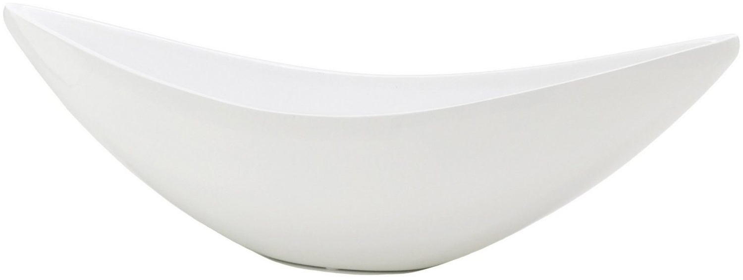 Flingora Jardiniere Ivett, Fiberglas - Indoor & Outdoor - Weiß - 60 x 18,5 x 18 cm Bild 1