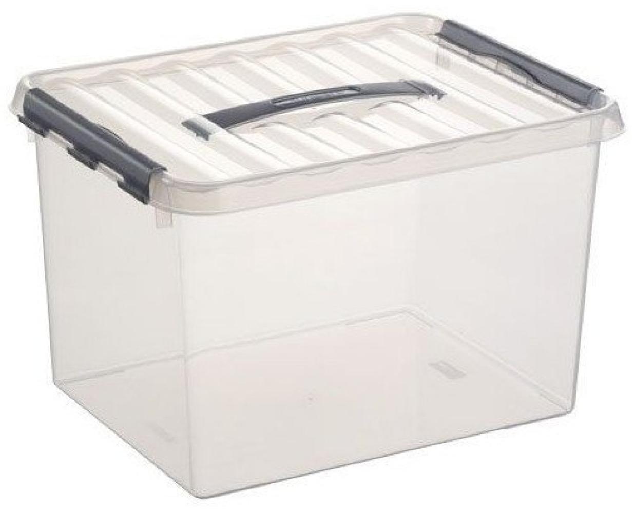 Sunware Aufbewahrungsbox mit Deckel 22 Liter 300x260x400mm transparent Bild 1