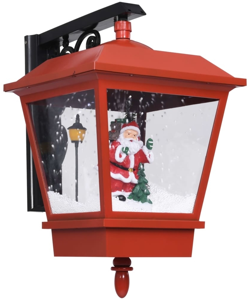 vidaXL Weihnachts-Wandleuchte mit LED-Licht und Weihnachtsmann Rot 289927 Bild 1