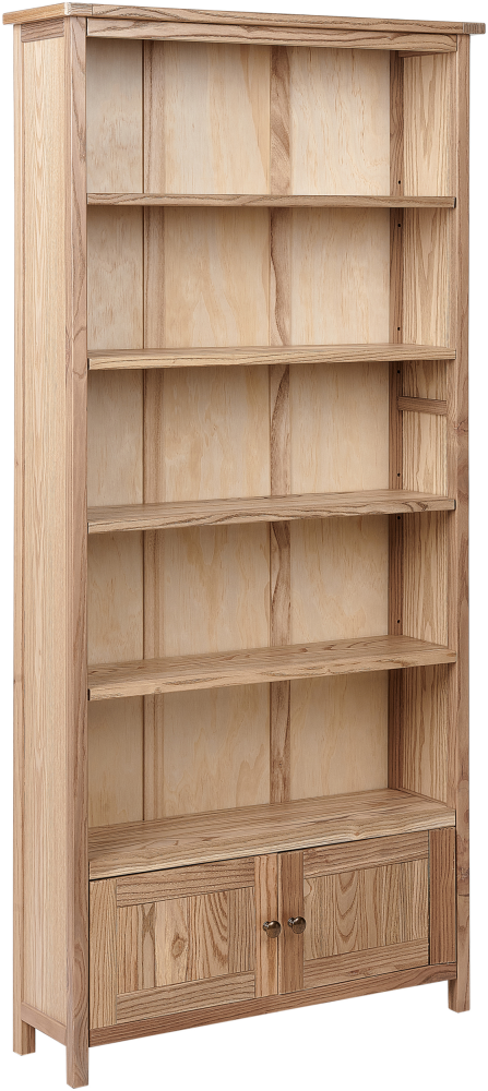 Bücherschrank Holz Heller Holzfarbton SALTON Bild 1