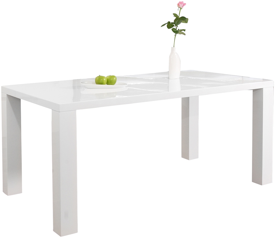 Esstisch 180x90x76 cm weiß Esszimmertisch Küchentisch Tisch Holztisch Bild 1