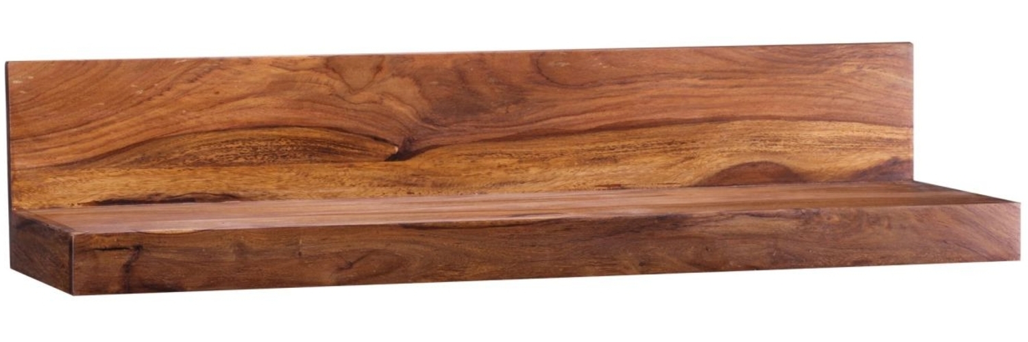 Wandregal 'Mumbai', Massivholz Sheesham, 80 cm, Holzregal im Landhausstil, Naturprodukt Bild 1