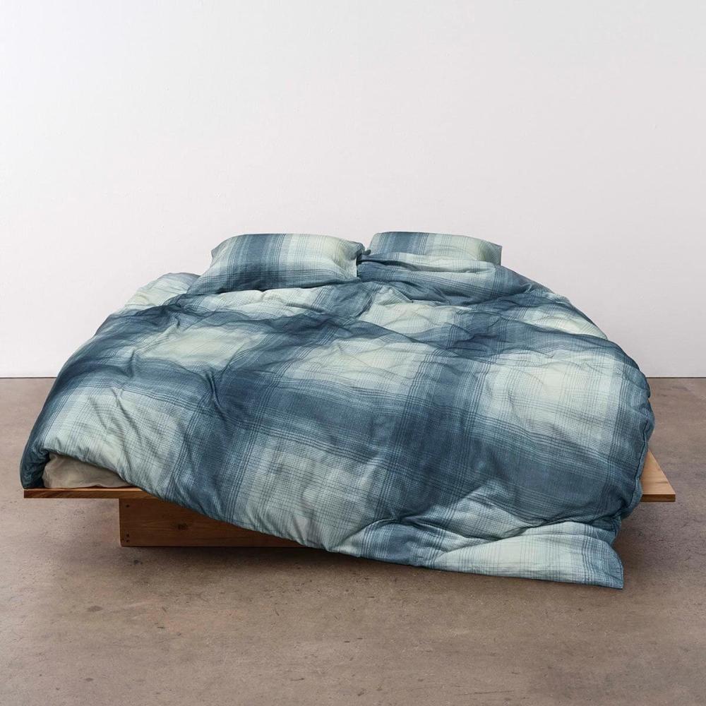 Marc O Polo Flanell Bettwäsche Phia stormy blue|135x200 cm + 80x80 cm Bild 1