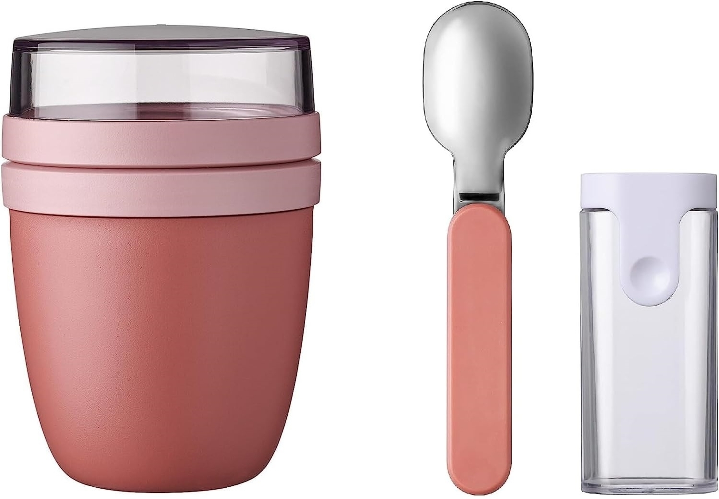Mepal ELLIPSE Lunchpot + Faltbarer Löffel in Vivid Mauve Bild 1
