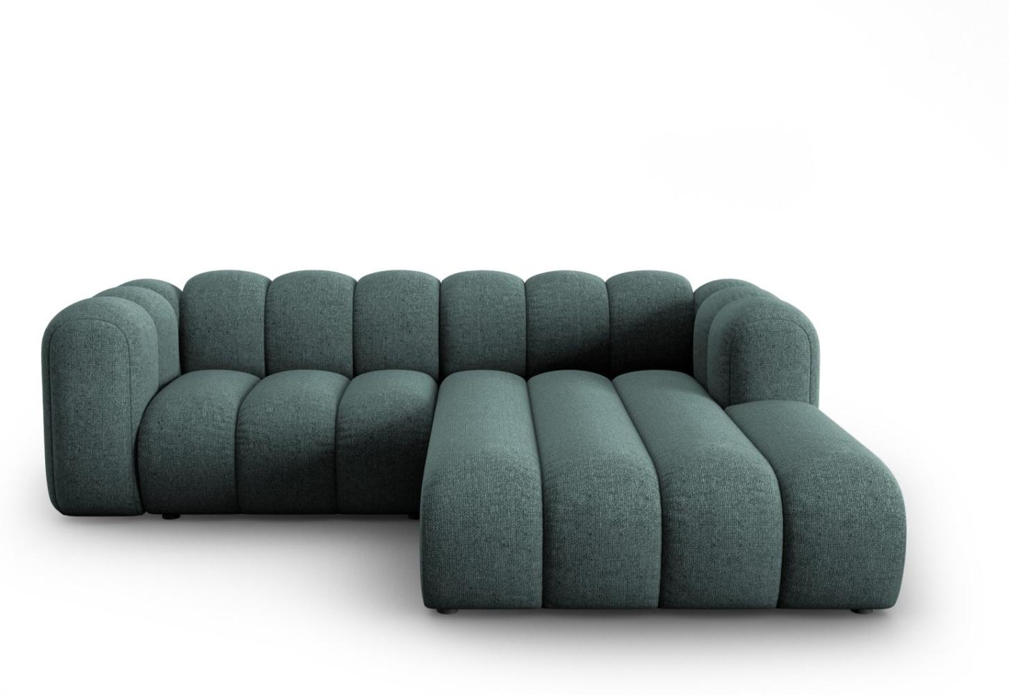 Micadoni Modulares Ecksofa Lupine 3-Sitzer Rechts Chenille Petrol Bild 1