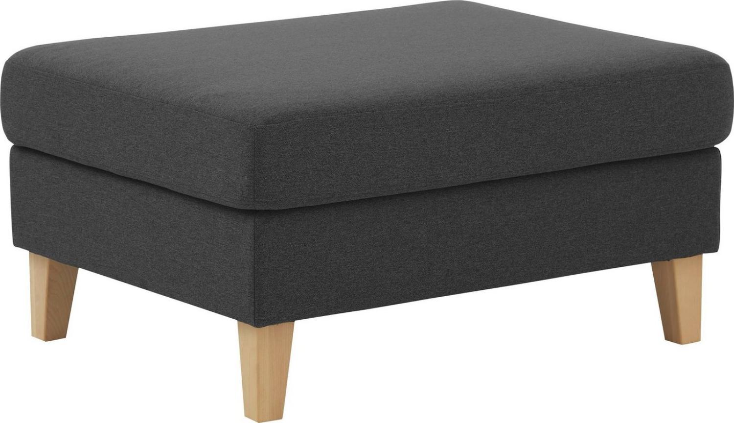 ATLANTIC home collection Hocker Mailo, Maße (BxTxH): 88x69x45 cm, mit Massivholzfüßen Bild 1