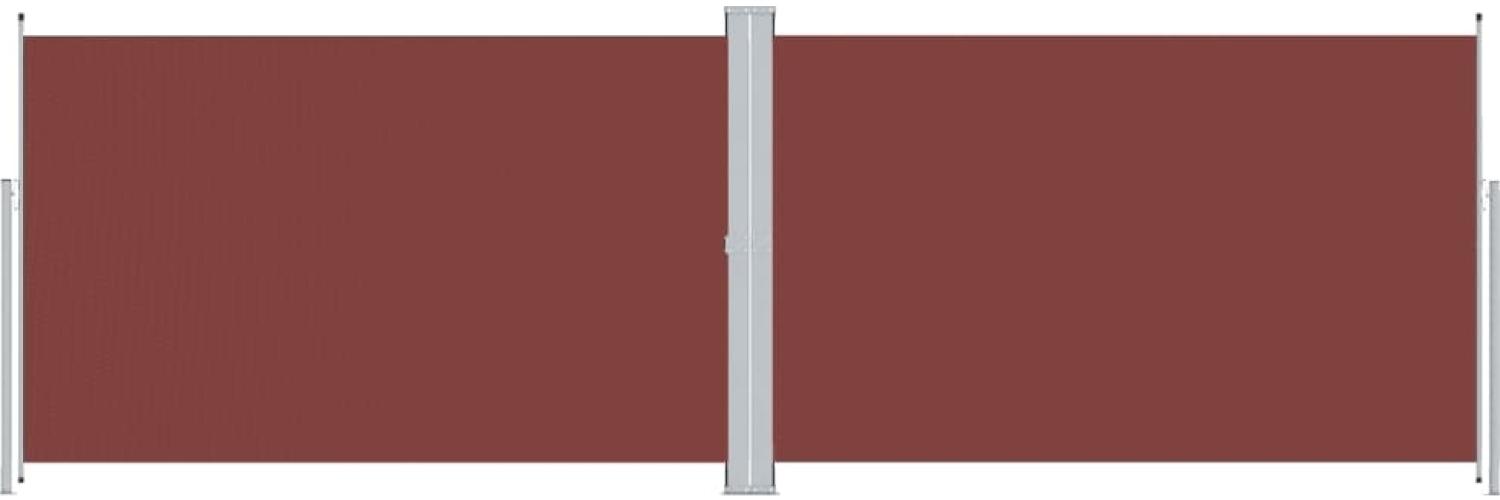 vidaXL Seitenmarkise Ausziehbar Braun 200x600 cm 318009 Bild 1